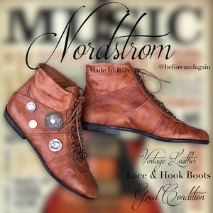 Unique Lace and Hook Boots